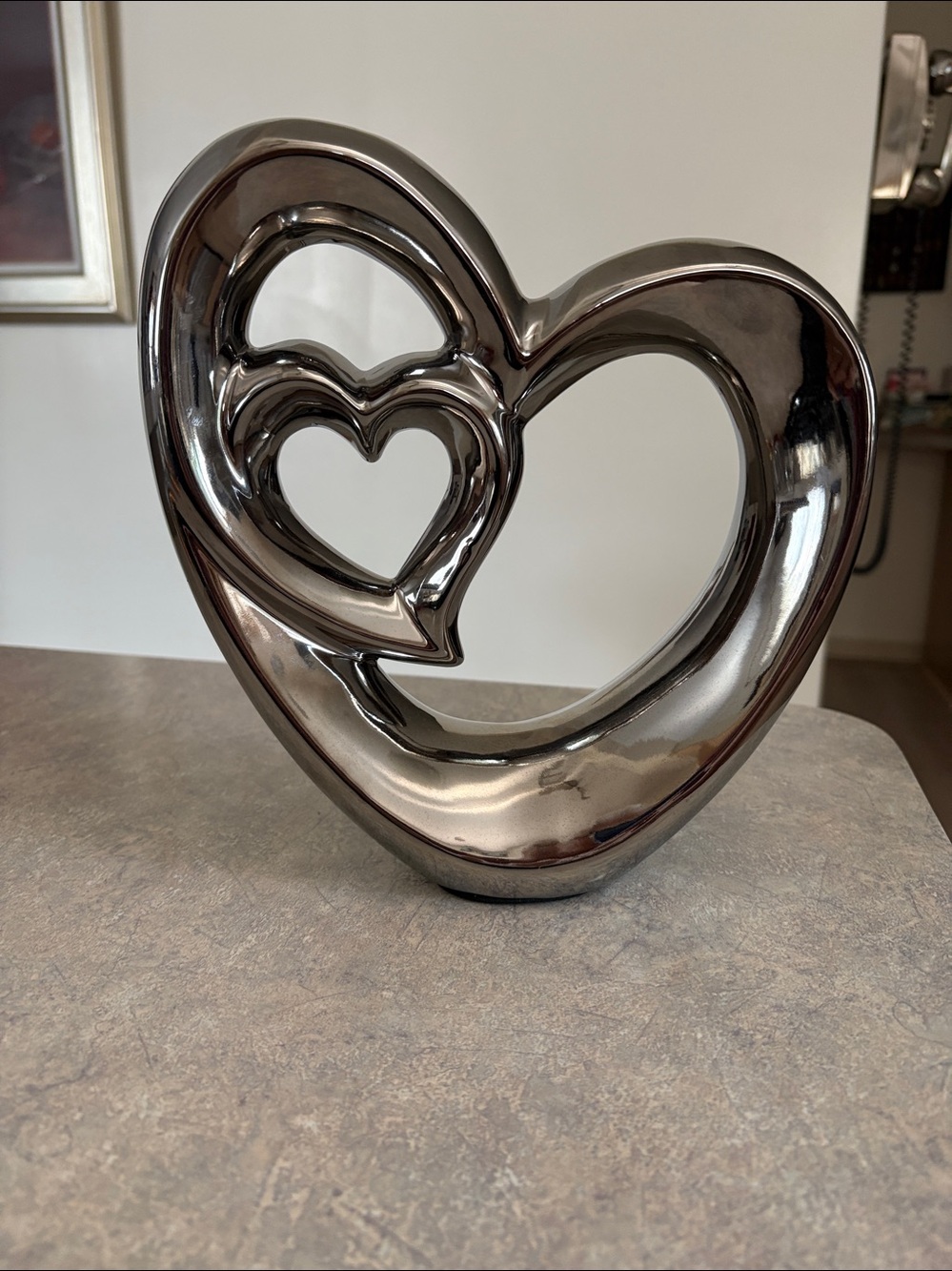 Silver Heart Decoration